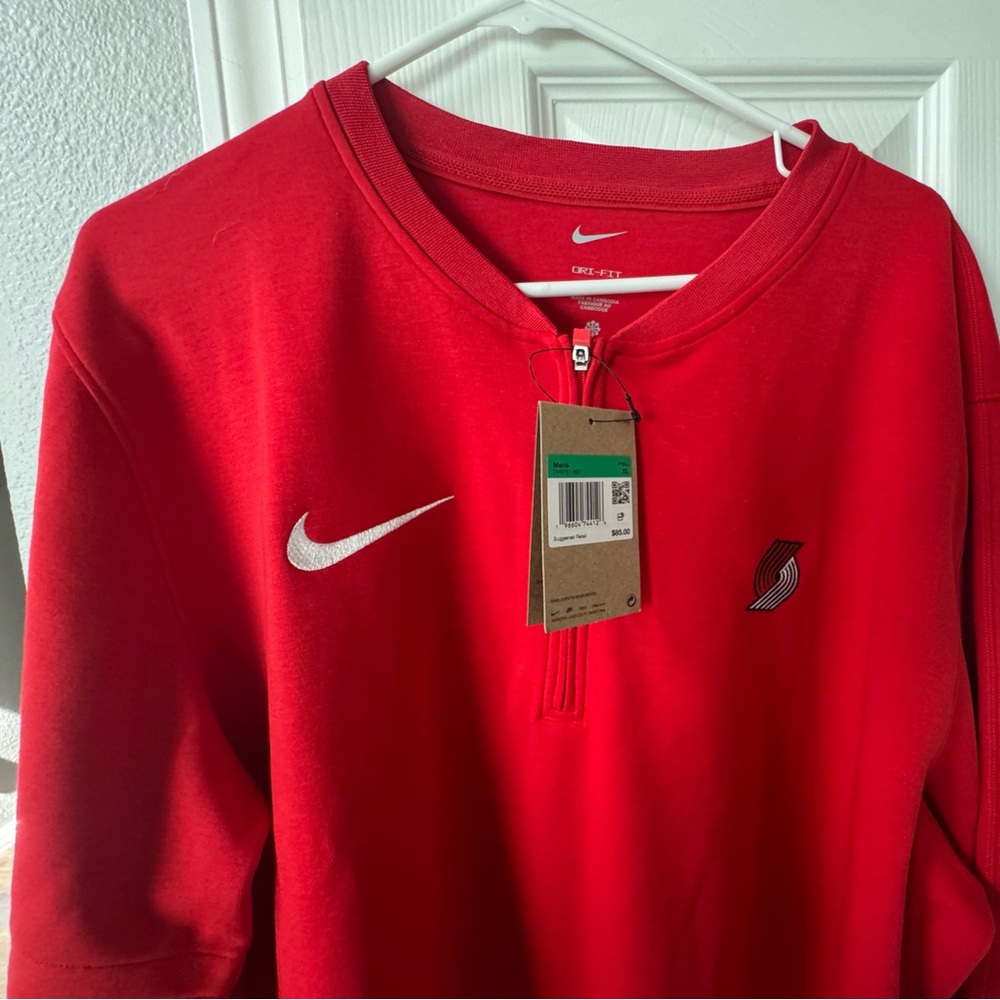 Nike Portland Trailblazers Quarter zip pullover sweatshirt
